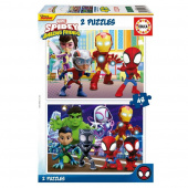 Educa Pussel: Marvel Spidey & His Amazing Friends 2 x 48 Bitar Educa Pussel: Marvel Spidey & His Amazing Friends 2 x 48 Bitar