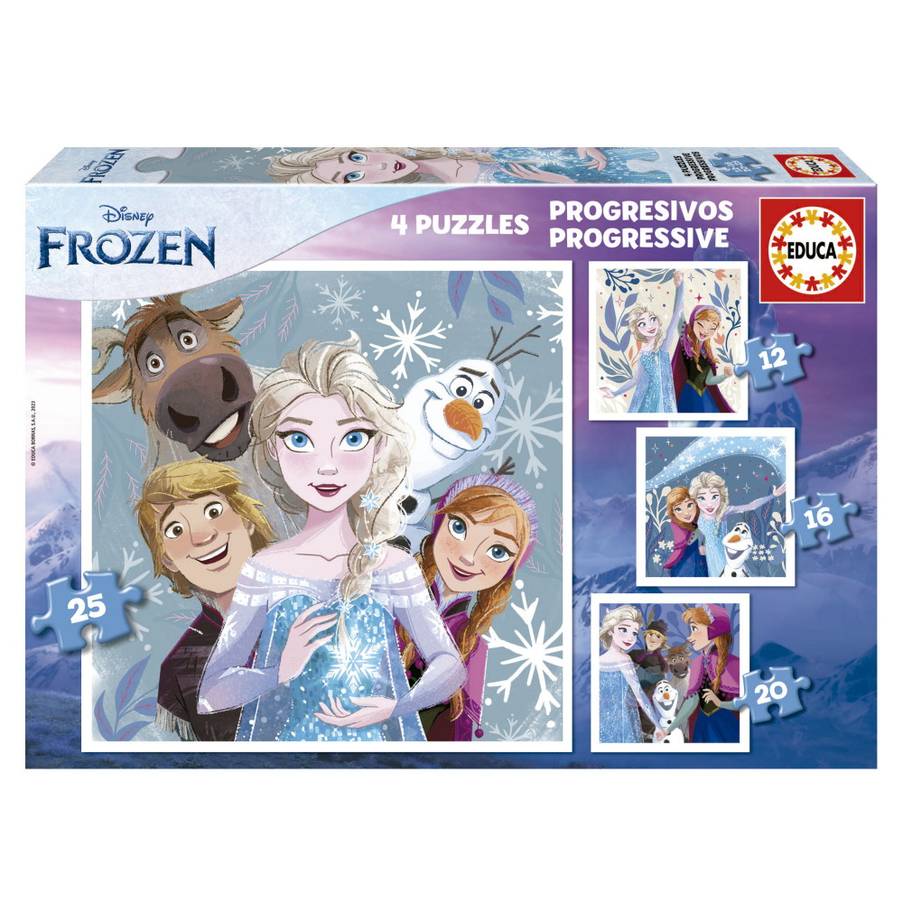 Educa Progressive: Frozen 12-25 Brikker