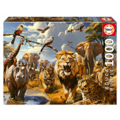 Educa Wild Animals 1000 Brikker Educa Wild Animals 1000 Brikker