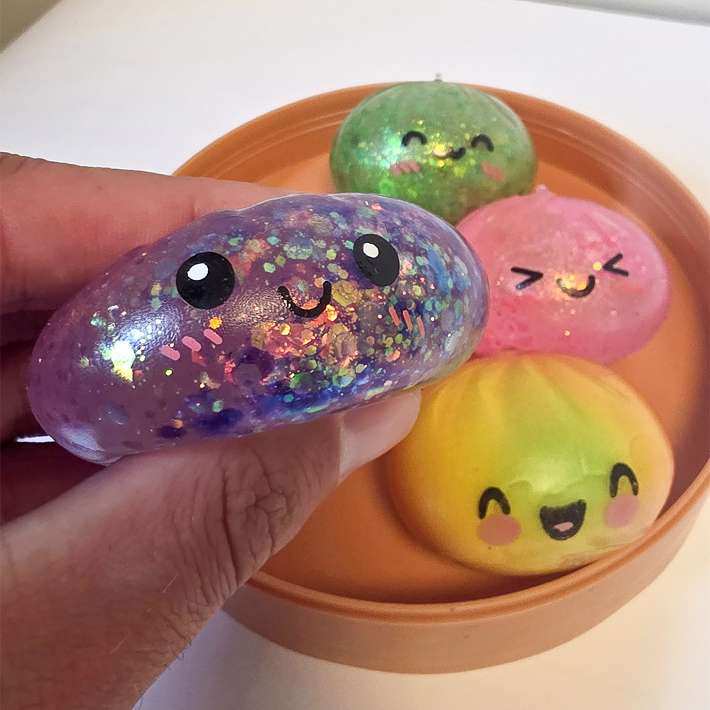 Kawaii Squishy Dumplings 5 pc Foam/Sugar 5 cm
