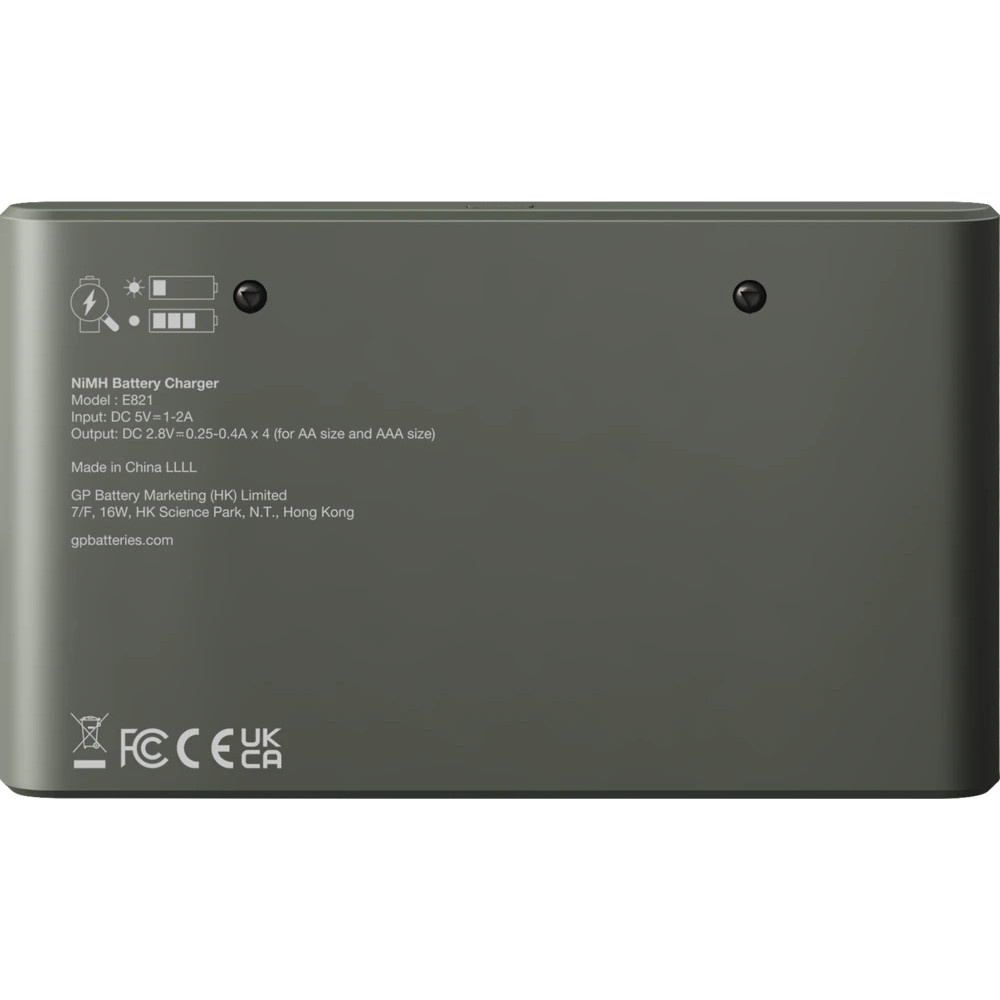 GP Recyko Econ Batterioplader inkl. 4xAA 2100mAh + 4xAAA 850mAh