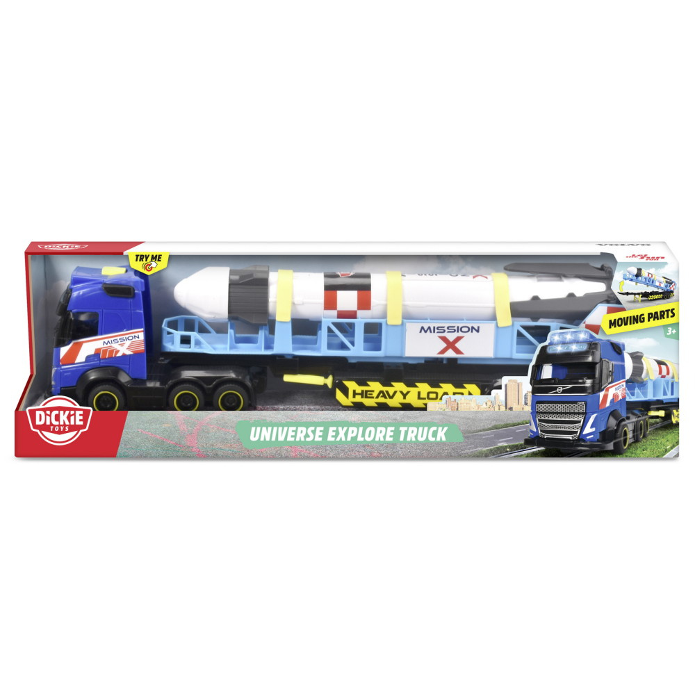 Volvo lastbil med Trailer + Rumraket