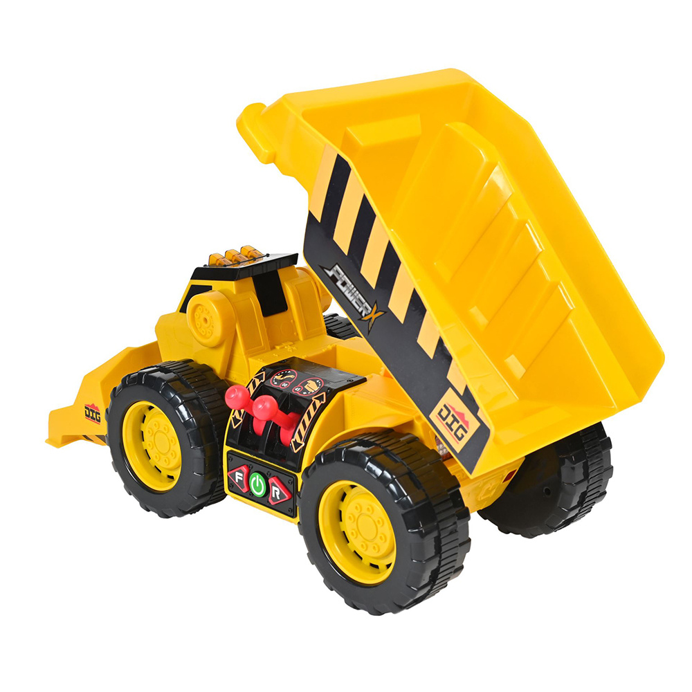 Power X Work vehicle with front loader and tipper