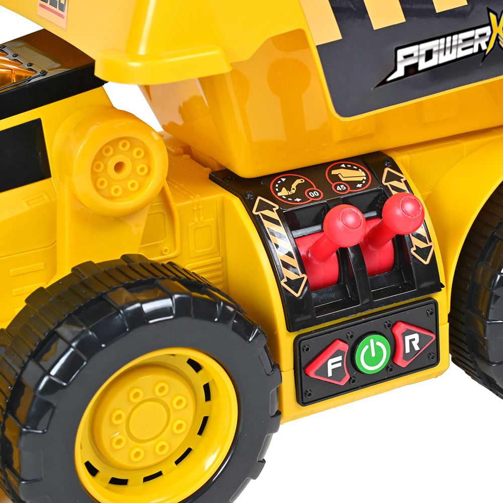 Power X Work vehicle with front loader and tipper