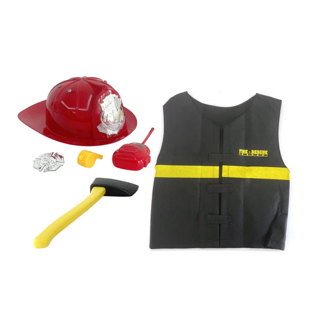 ICON - Brandmandssæt med hjelm og økse