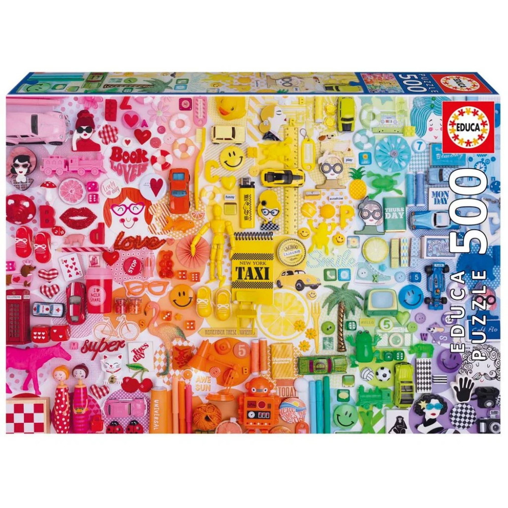 Educa Puzzle: Colorful Collage 500 
