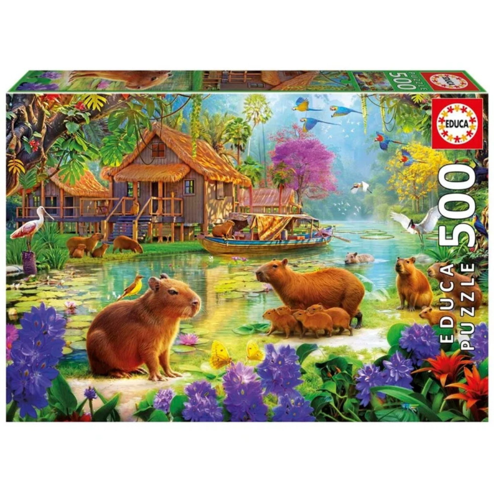 Educa Puzzle: Capybara Village 500