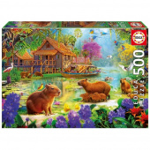 Educa Puzzle: Capybara Village 500 Educa Puzzle: Capybara Village 500