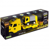 Wader Magic Truck Technic Fladvogn Og Skraldebil Wader Magic Truck Technic Fladvogn Og Skraldebil