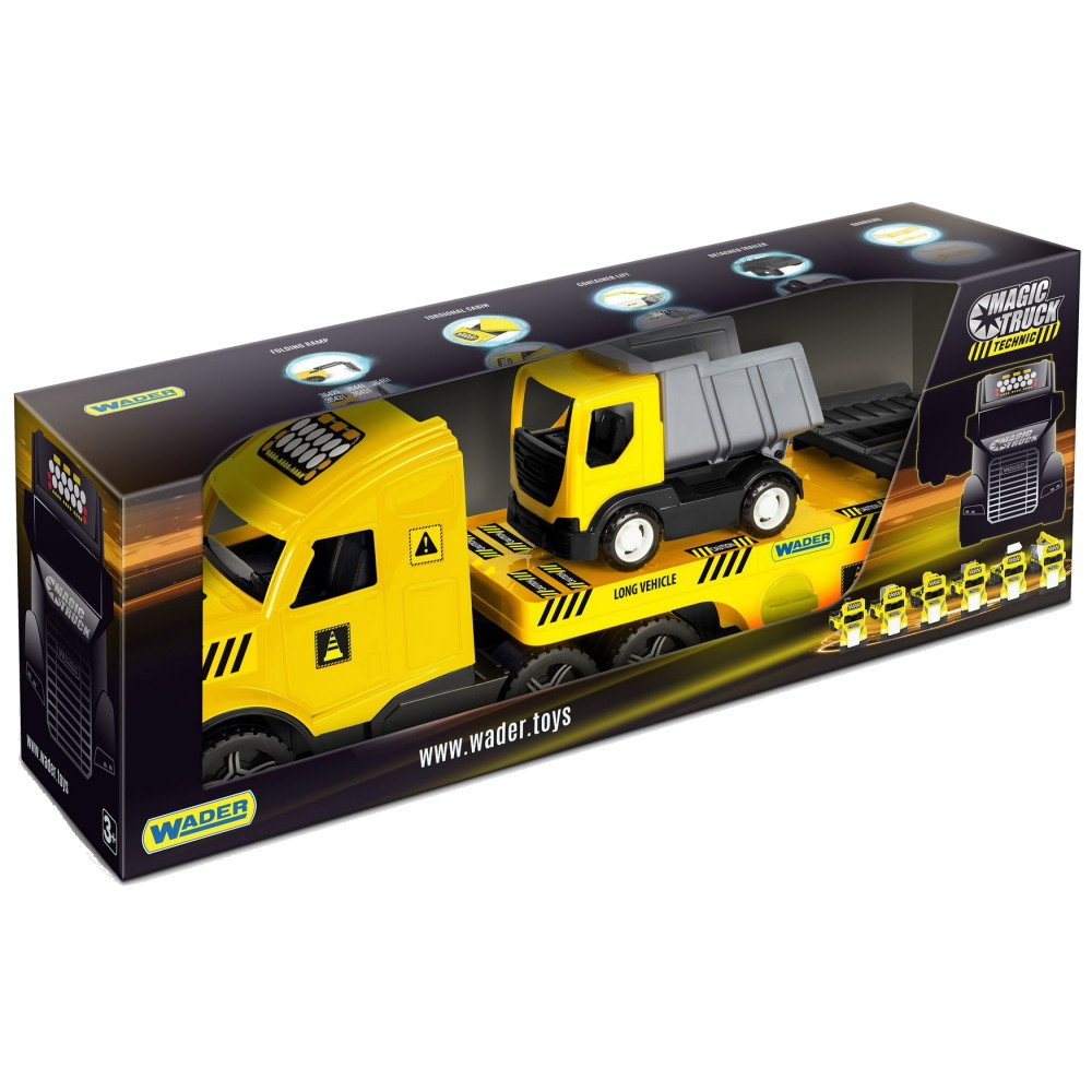 Wader Magic Truck Technic Fladvogn Og Tipvogn