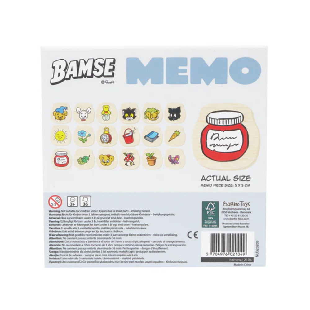 Bamse - Wooden Memo 