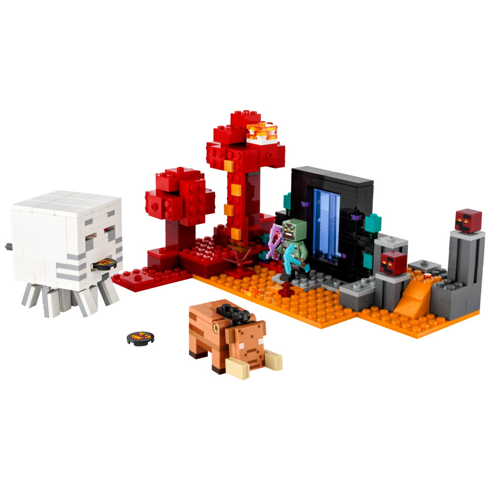 LEGO Minecraft - Baghold ved Nether-portalen