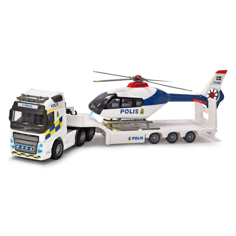 Volvo FH-16 Svensk Politi Lastbil + Helikopter