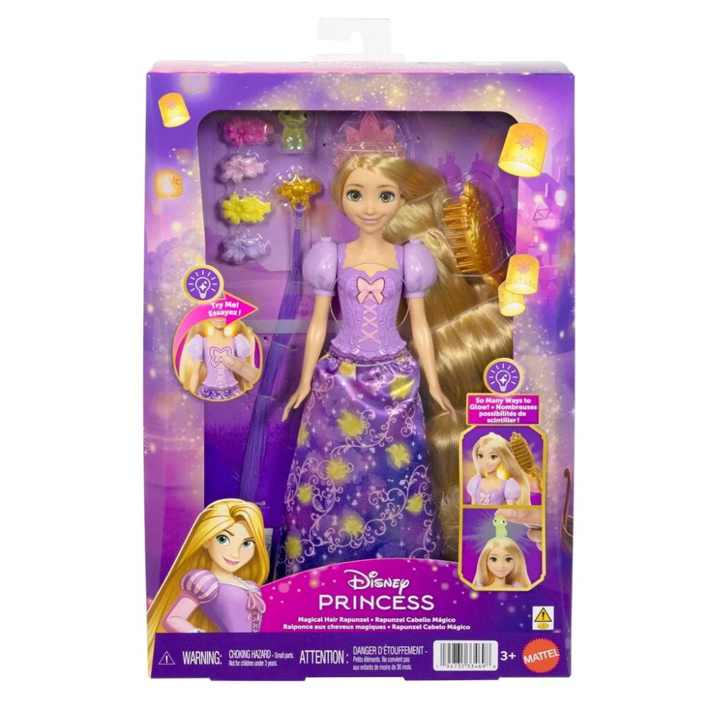 Disney-prinsesse Rapunzel med magisk hår