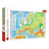 Trefl Physical Map of Europe 1000 Brikker