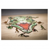 Eco-Wood-Art Puslespil: T-Rex 129 Brikker i Trækasse