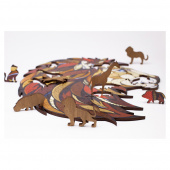 Eco-Wood-Art Puslespil: Lion 100 Brikker