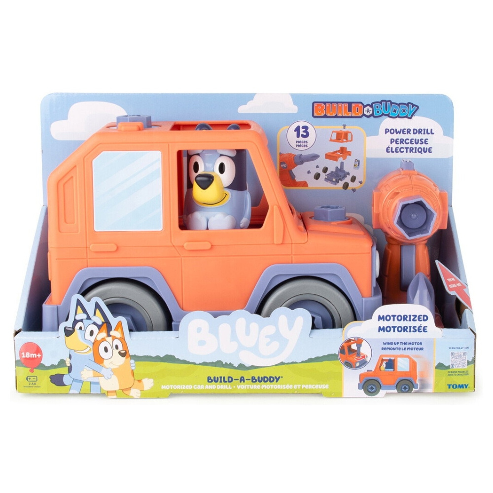 Bluey Bil Motoriseret Med boremaskine
