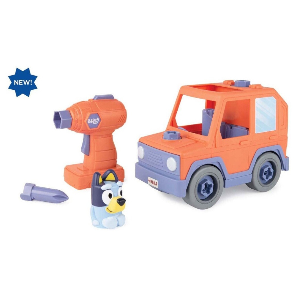 Bluey Bil Motoriseret Med boremaskine