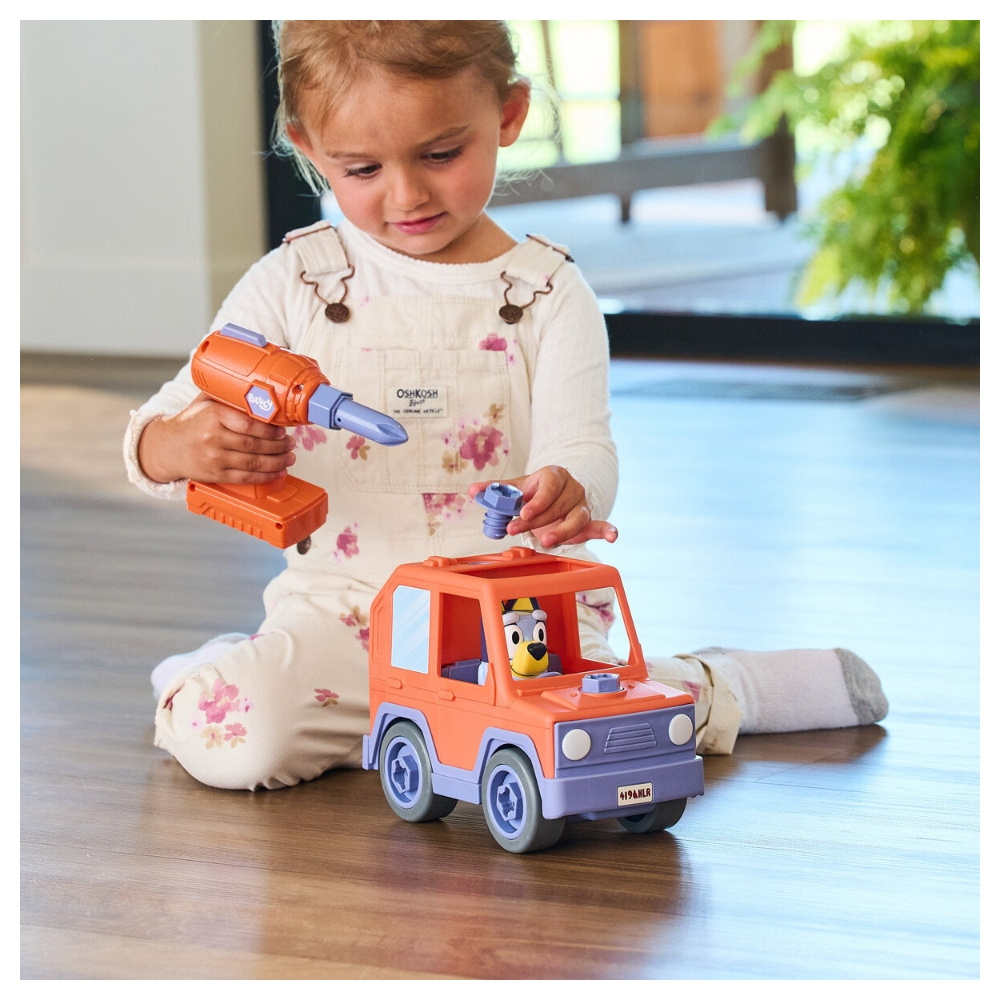 Bluey Bil Motoriseret Med boremaskine