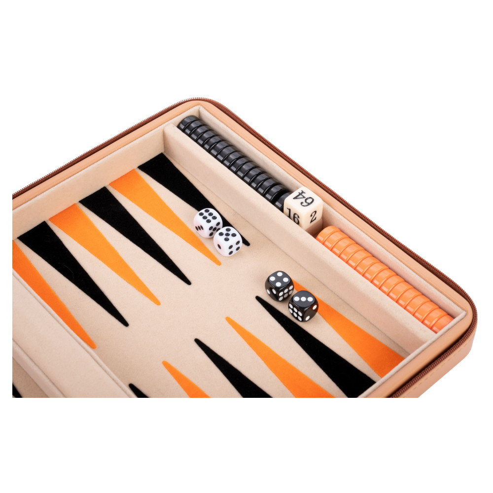 Longfield Backgammon Travel Beige