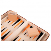 Longfield Backgammon Travel Beige Longfield Backgammon Travel Beige