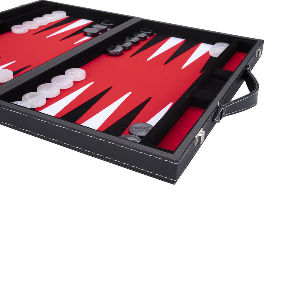 Longfield Backgammon Medium Red