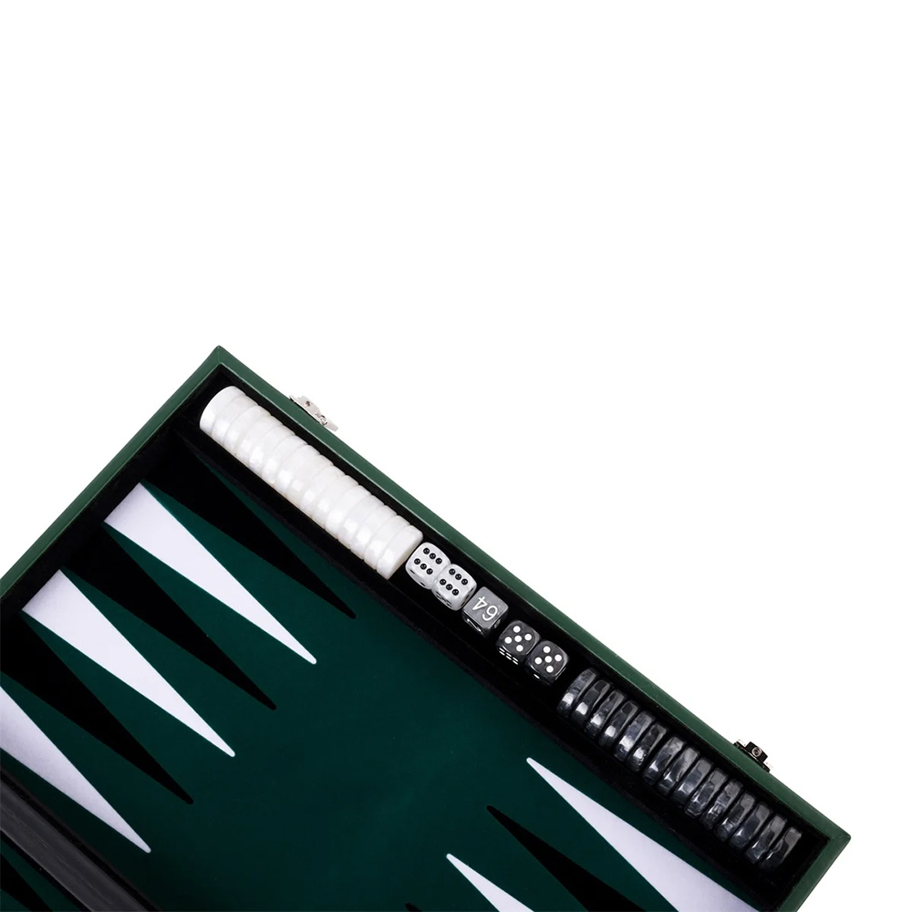 Longfield Backgammon Medium Forest Green