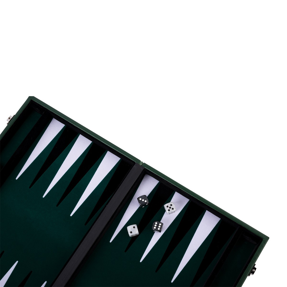 Longfield Backgammon Medium Forest Green