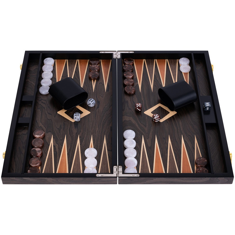Longfield Backgammon Large Brown Ebony