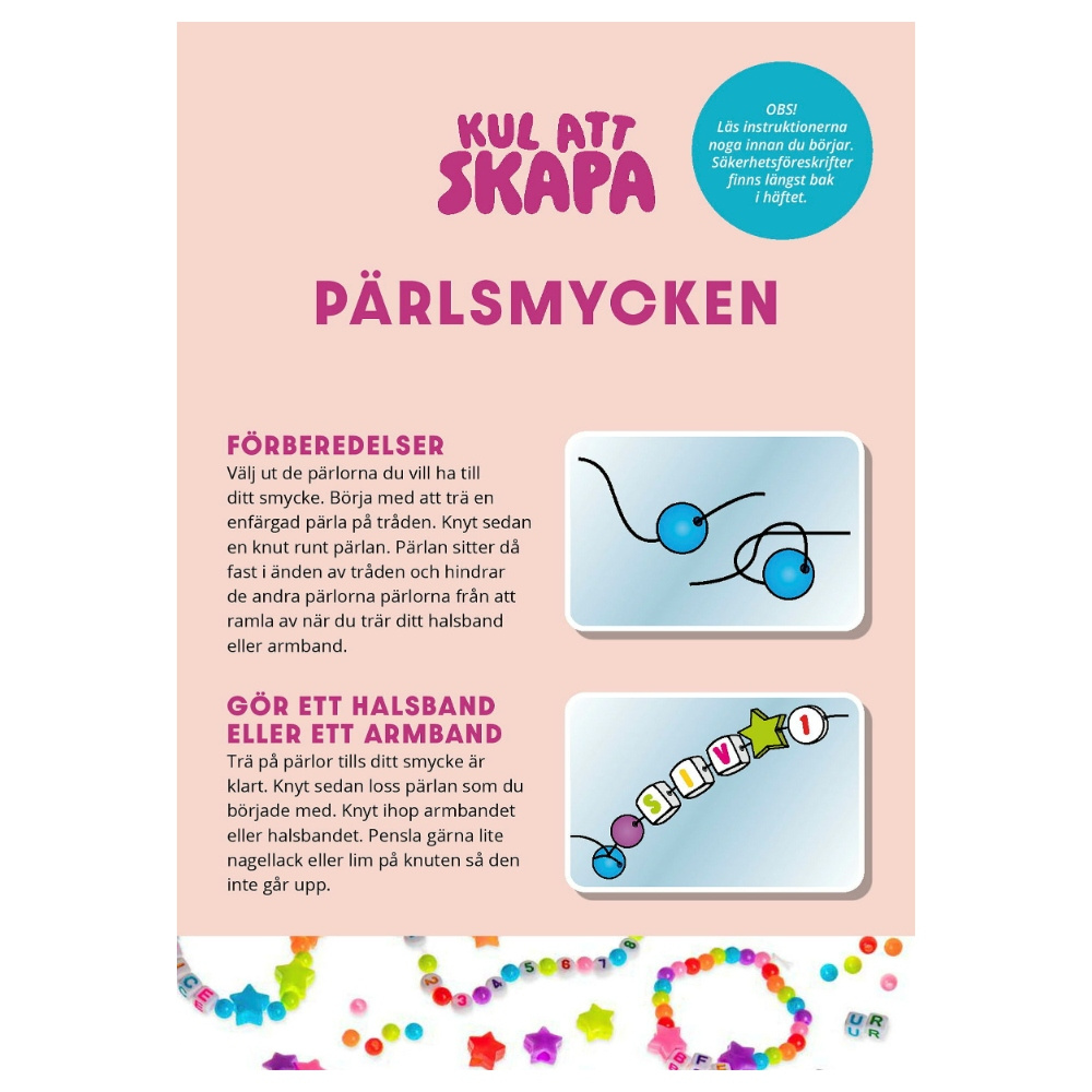 Kul att skapa - Perlesmykker Bogstaver og tal