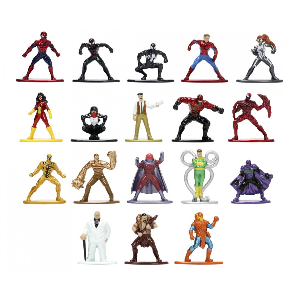 Marvel Spider-Man Multipack Nano Metal Figurer