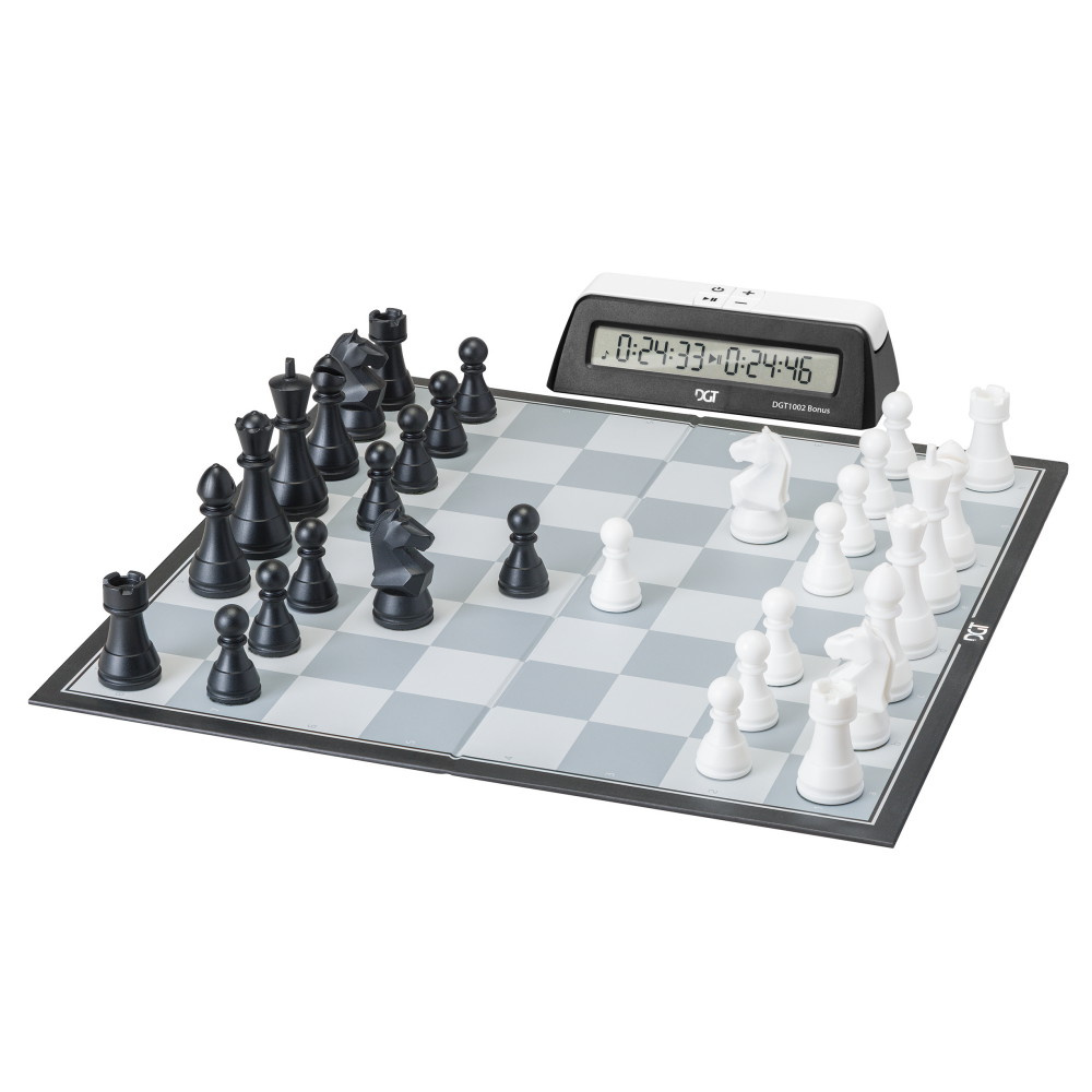 DGT Chess Box with Clock - Grey