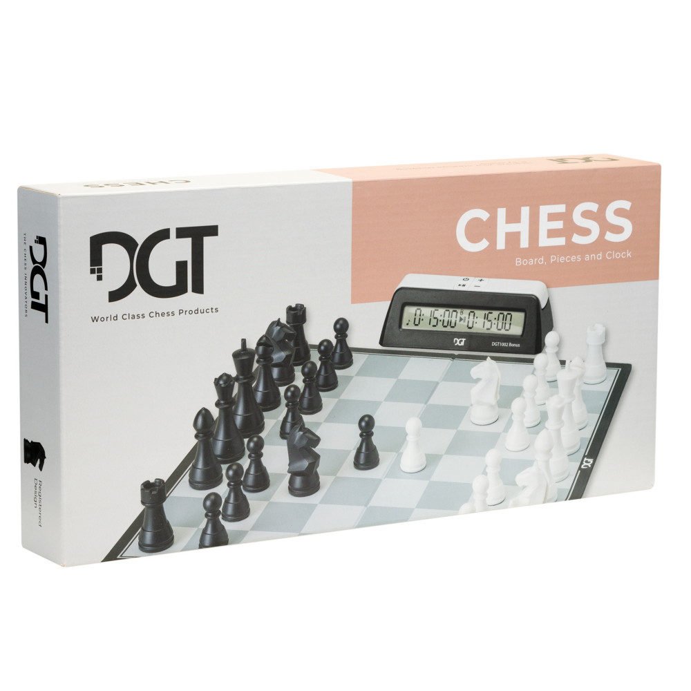 DGT Chess Box with Clock - Grey