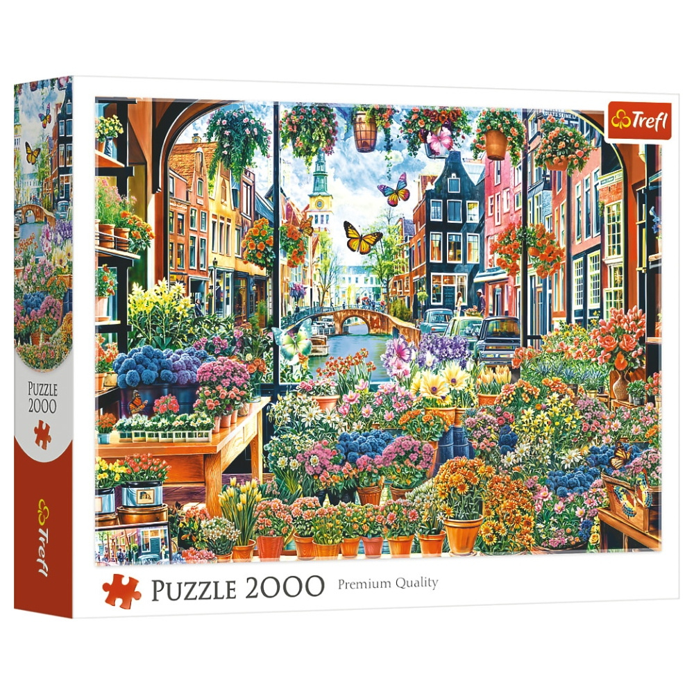 Trefl Puslespil: Flowershop in Amsterdam 2000 Brikker