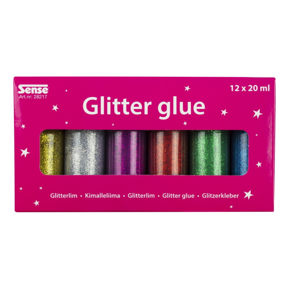 Sense - Glitterlimflasker 12-pak