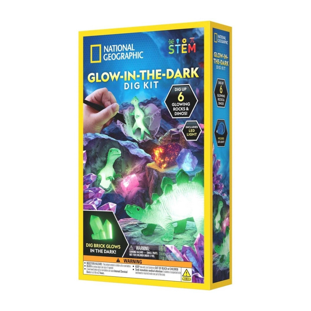 National Geographic Udgravningssæt Glow In The Dark