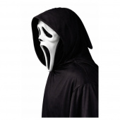 Ghost Face Mask med Huva Ghost Face Mask med Huva