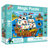 Magic Puzzle - Piratskib 50 Brikker Magic Puzzle - Piratskib 50 Brikker