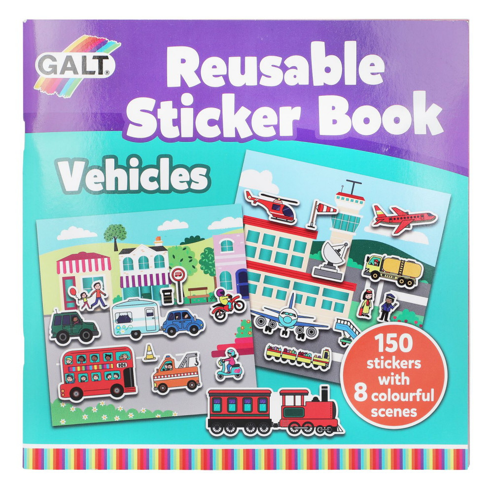 Genanvendelig klistermærkebog - Køretøj