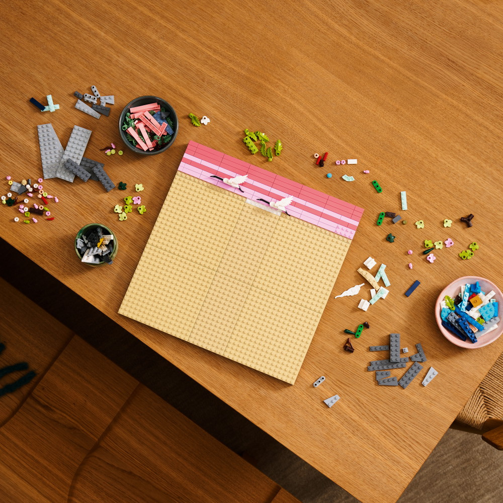 LEGO Art - Japansk landskab med kirsebærblomster