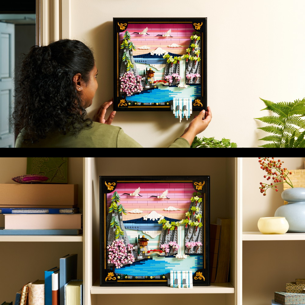 LEGO Art - Japansk landskab med kirsebærblomster