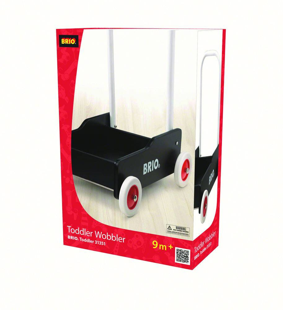 Brio - Lære-gå-vogn sort