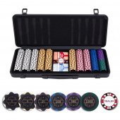 Pokerset Black Aluminium  500 Pokerset Black Aluminium  500
