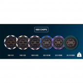 Pokerset Black Aluminium  500 Pokerset Black Aluminium  500