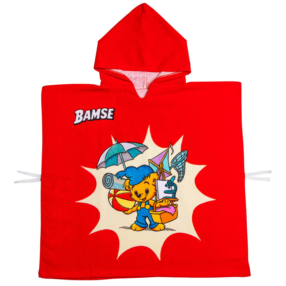 Bamse Badeponcho, Stranden