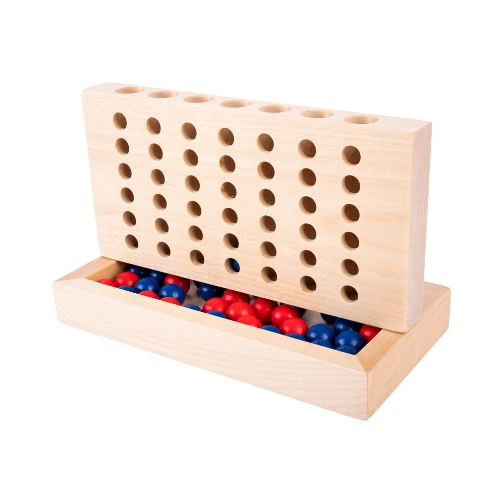 Træ Connect 4 rejsespil
