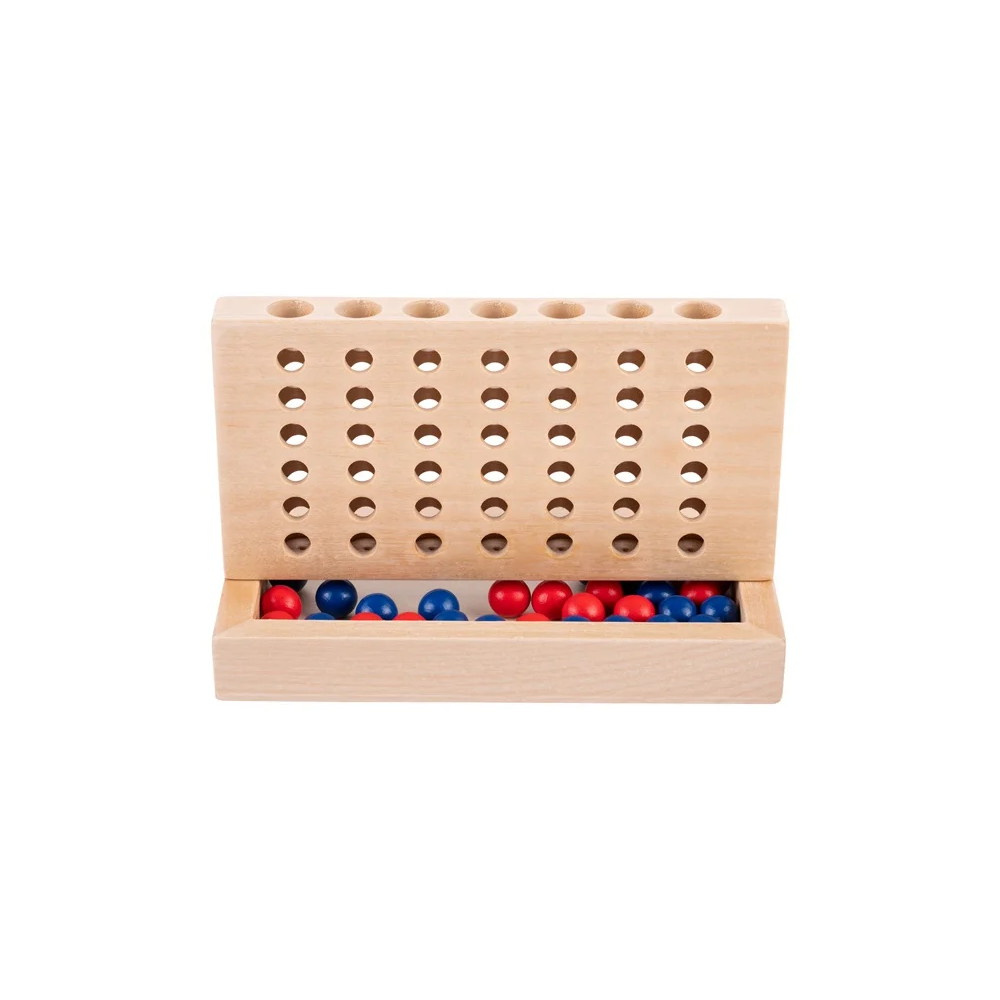 Træ Connect 4 rejsespil