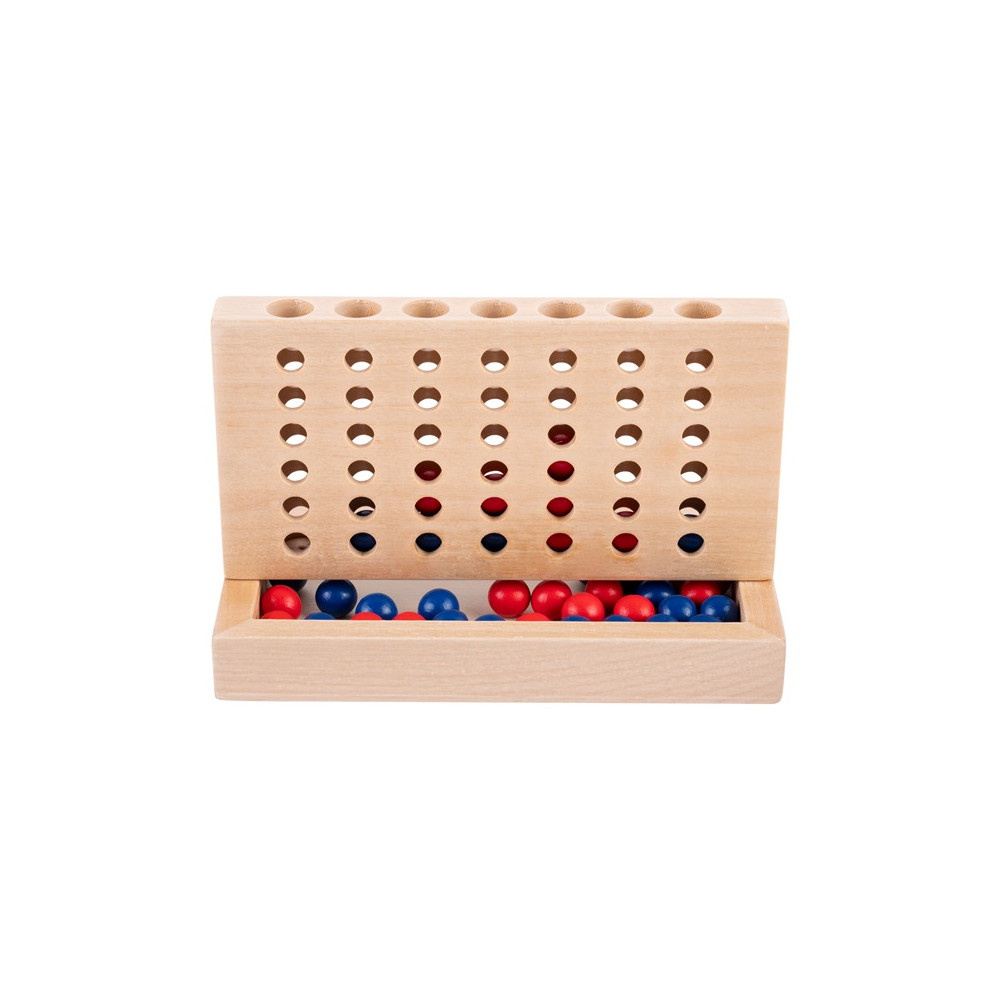 Træ Connect 4 rejsespil