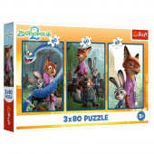 Trefl Disney Zootropolis 2 - 3 x 80 Brikker Trefl Disney Zootropolis 2 - 3 x 80 Brikker